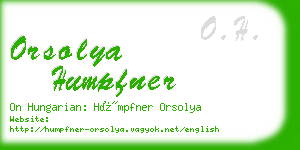 orsolya humpfner business card